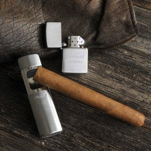 Zippo Lighter with Zippo Portable Ash Tray